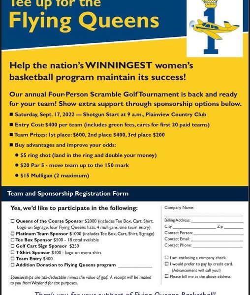 FLYING QUEENS GOLF TOURNEY SET FOR SEPT. 17 IN PLAINVIEW
