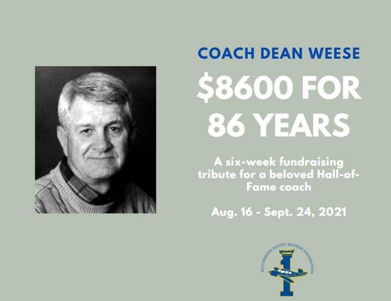 DEAN WEESE TRIBUTE FUNDRAISER TO RUN 6 WEEKS – AUG. 16-SEPT. 24, 2021