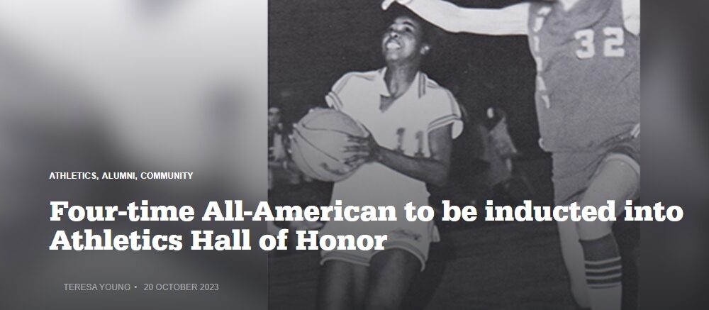 FOUR-TIME ALL-AMERICAN TO BE INDUCTED INTO ATHLETICS HALL OF FAME