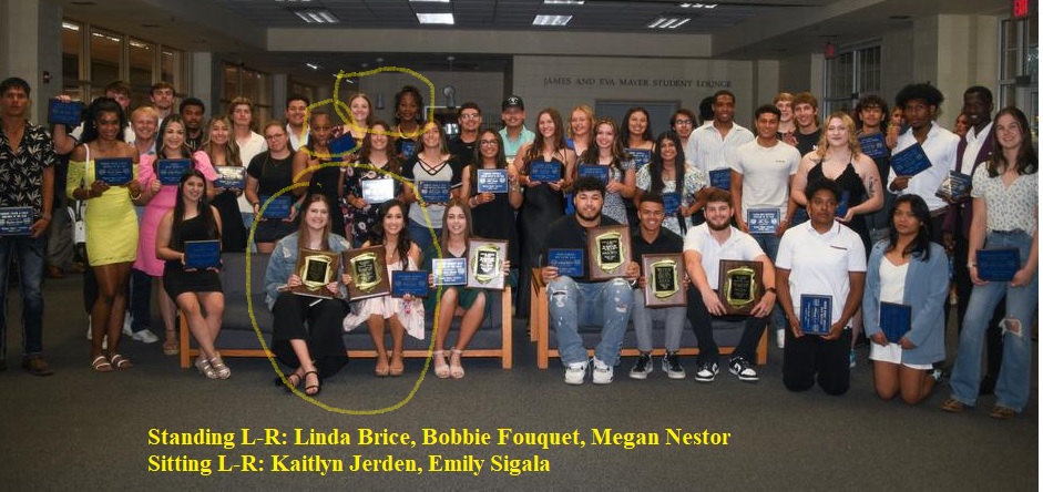 BRICE, FOUQUET, JERDEN, NESTOR, & SIGALA HONORED AT 2024 SPRING ATHLETICS BANQUET